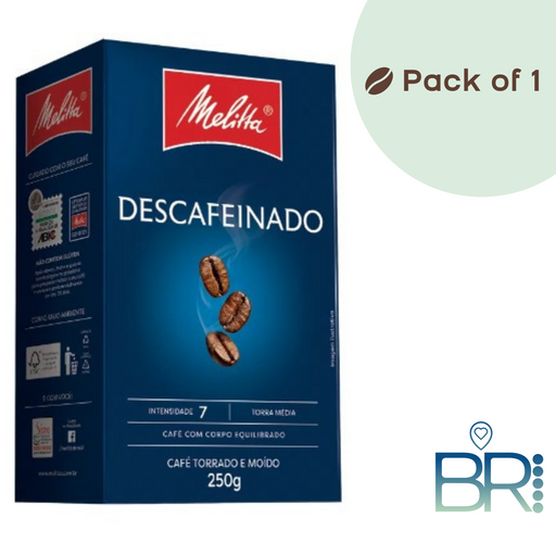 MELITTA Decaffeinated 250g - Brazilian Coffee MKPBR - Brazilian Brands Worldwide