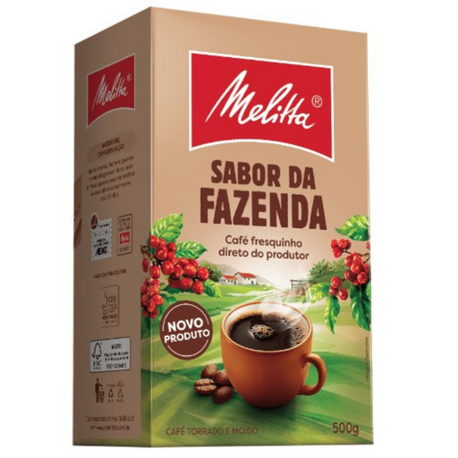 MELITTA Sabor da Fazenda 500g Roasted and Ground Coffee - Brazilian Coffee MKPBR - Brazilian Brands Worldwide