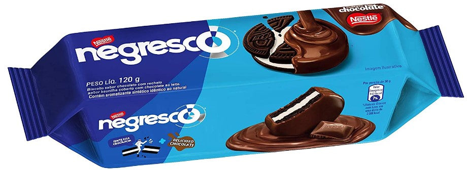 Negresco Chocolate covered cookie, 120g MKPBR - Brazilian Brands Worldwide