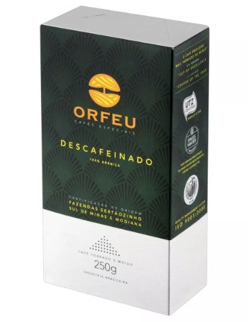 ORFEU Decaffeinated - Roasted and Ground Coffee 250g - Brazilian Coffee MKPBR - Brazilian Brands Worldwide