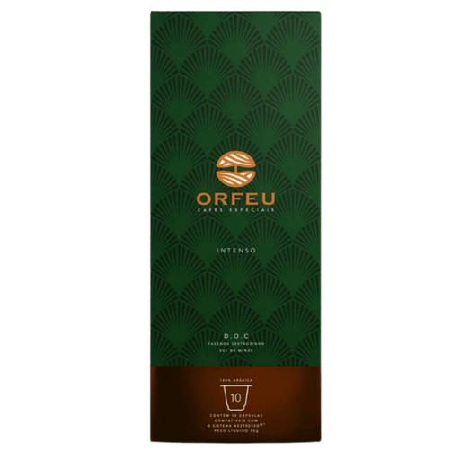 ORFEU Intense - 10 Capsules - Brazilian Coffee MKPBR - Brazilian Brands Worldwide