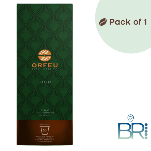 ORFEU Intense - 10 Capsules - Brazilian Coffee MKPBR - Brazilian Brands Worldwide
