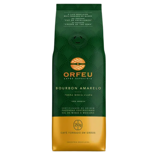 Orfeu Yellow Bourbon Coffee Beans 250g - Brazilian Coffee MKPBR - Brazilian Brands Worldwide