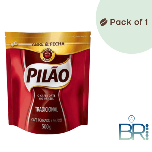 PILÃO Traditional 500g Roasted and Ground Coffee - packaging opens and closes - Brazilian Coffee MKPBR - Brazilian Brands Worldwide