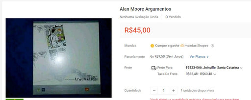 Personal Shopper | Buy from Brazil - Alan Moore Argumentos- MKPBR - Brazilian Brands Worldwide