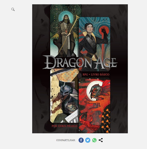 Personal Shopper | Buy from Brazil - Book Dragon Age RPG- MKPBR - Brazilian Brands Worldwide