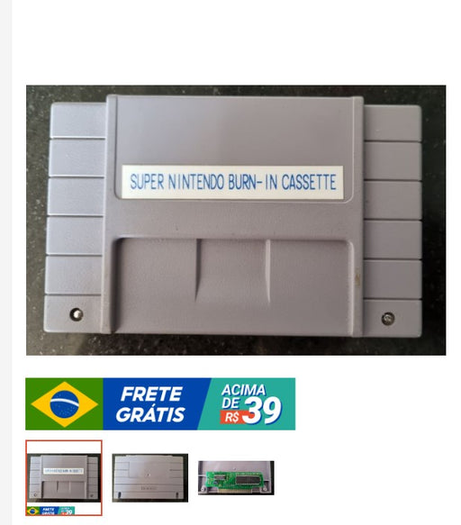 Personal Shopper | Buy from Brazil - SNES Burn in cassete RARO - DDU- MKPBR - Brazilian Brands Worldwide