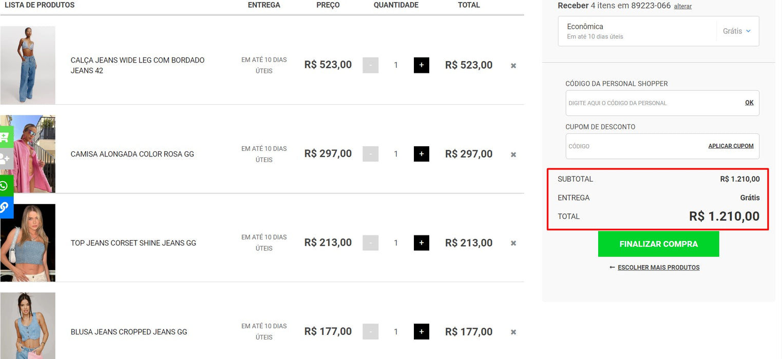 Personal Shopper | Buy from Brazil - clothes - 4 items - DDP- MKPBR - Brazilian Brands Worldwide