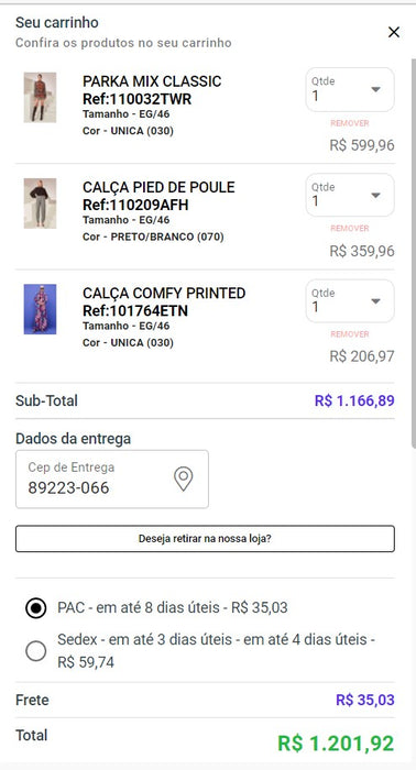 Personal Shopper | Buy from Brazil - clothes and shoes - 7 items - DDP- MKPBR - Brazilian Brands Worldwide