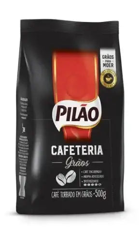 Pilão Cafeteria Whole Coffee Beans 17.64 oz (500 g) - Gourmet Quality, Rich Flavor – Buy now at MKPBR.COM – Worldwide Shipping