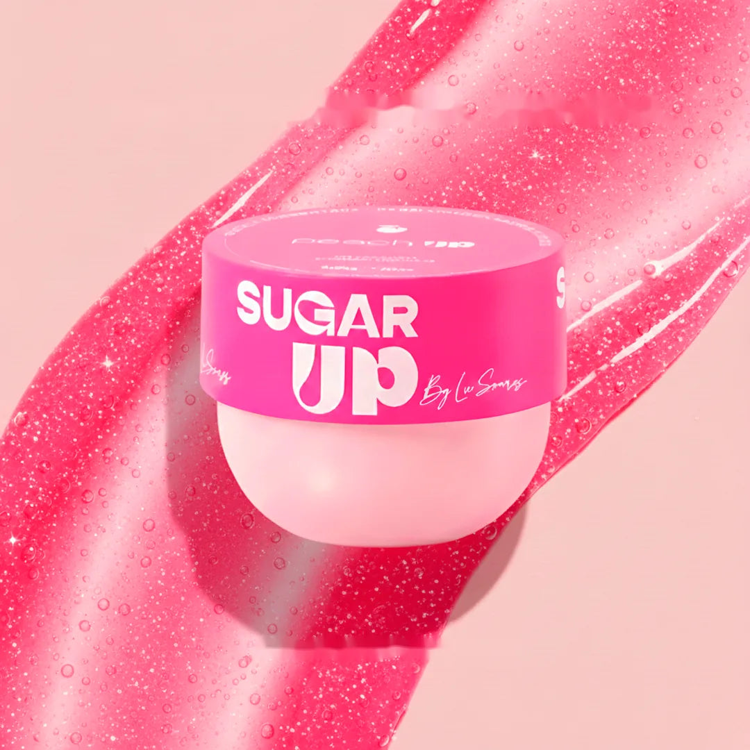 Peach Up Sugar Up exfoliating body gel jar